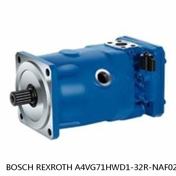 A4VG71HWD1-32R-NAF02F021S BOSCH REXROTH A4VG Variable Displacement Pumps #1 image